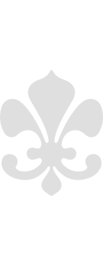 Fleur-de-lis printer ornament.